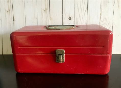 vintage old pal metal tackle box|wooden vintage tackle fishing boxes.